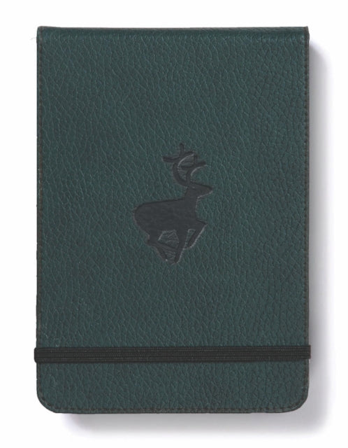 Dingbats A6+ Wildlife Green Deer Reporter Notebook - Plain-5285003136429