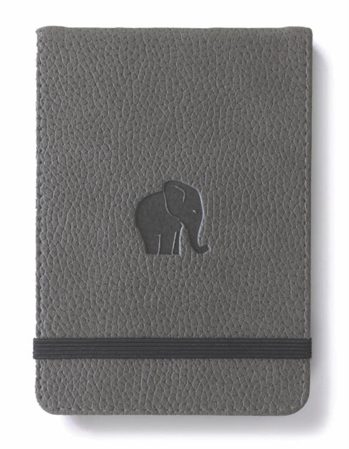 Dingbats A6+ Wildlife Grey Elephant Reporter Notebook - Lined-5285003136634