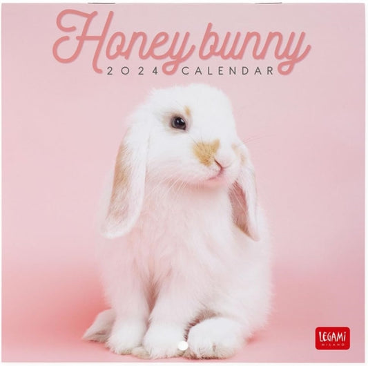 WALL CALENDARS - 2024 WALL CALENDAR - HONEY BUNNY - 18X18 - ANIMALS-8051128759853