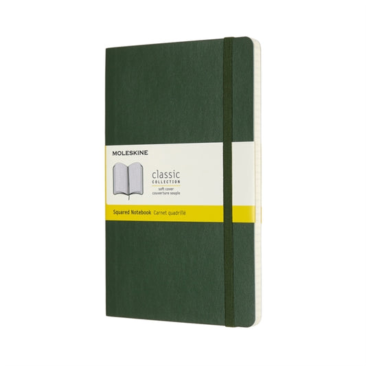 Moleskine Large Squared Softcover Notebook : Myrtle Green-8053853600035