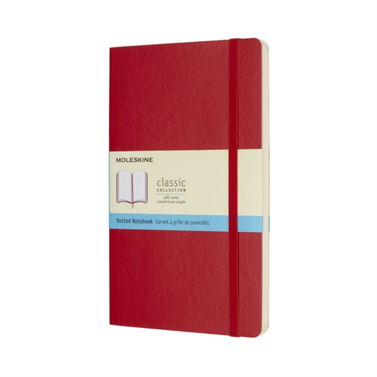 Moleskine Scarlet Red Large Dotted Notebook Soft-8055002854665