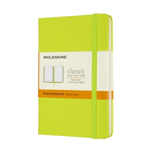 Moleskine Pocket Ruled Hardcover Notebook: Lemon Green-8056420850857