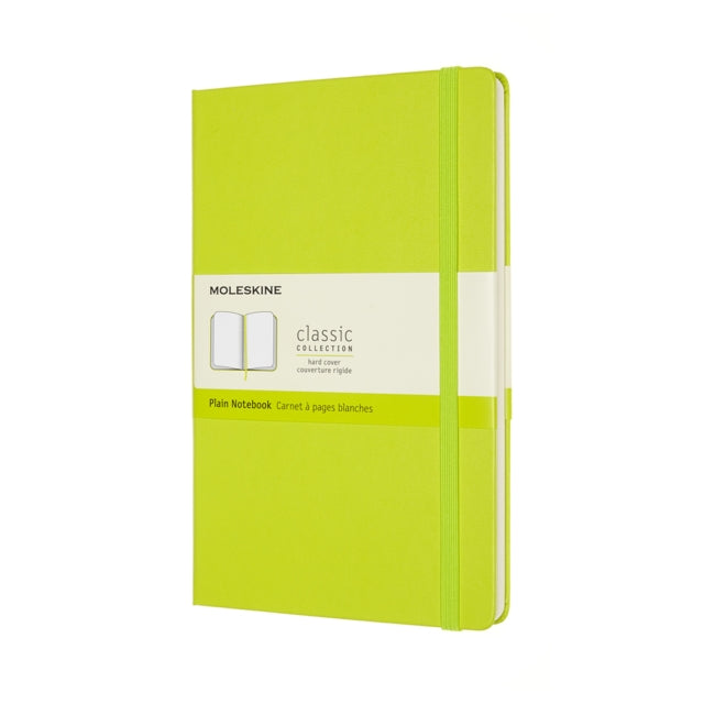 Moleskine Large Plain Hardcover Notebook: Lemon Green-8056420850888
