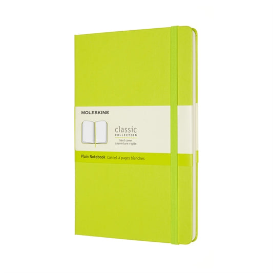 Moleskine Large Plain Hardcover Notebook: Lemon Green-8056420850888