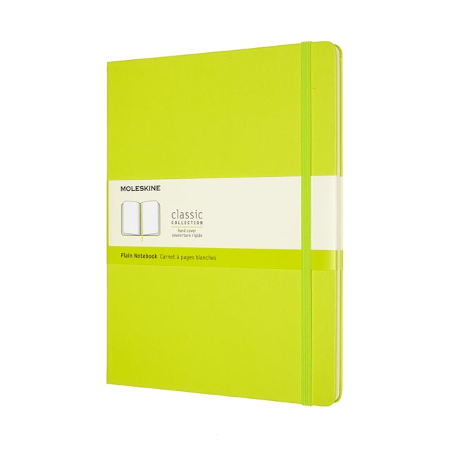 Moleskine Extra Large Plain Hardcover Notebook : Lemon Green-8056420850901