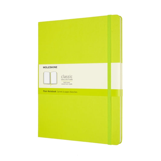 Moleskine Extra Large Plain Hardcover Notebook : Lemon Green-8056420850901
