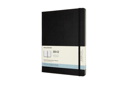 Moleskine 2022 18-Month Monthly Extra Large Hardcover Notebook : Black-8056420856507