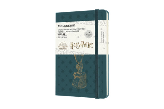 Moleskine Ltd. Ed. Harry Potter 2022 18-Month Weekly Pocket Hardcover Notebook : Tide Green-8056420857191