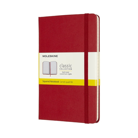 Moleskine Medium Squared Hardcover Notebook: Scarlet-8058647626635