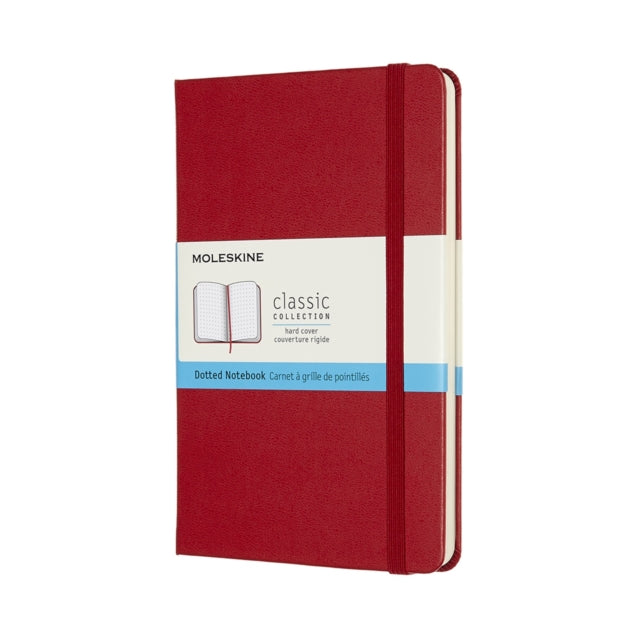 Moleskine Medium Dotted Hardcover Notebook : Scarlet-8058647626659