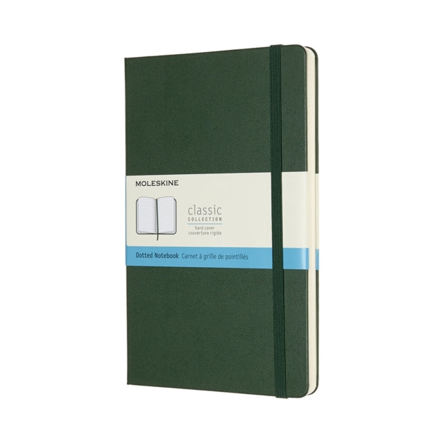 Moleskine Large Dotted Hardcover Notebook: Myrtle Green-8058647629094
