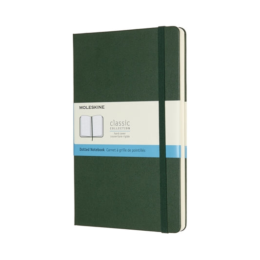 Moleskine Large Dotted Hardcover Notebook: Myrtle Green-8058647629094