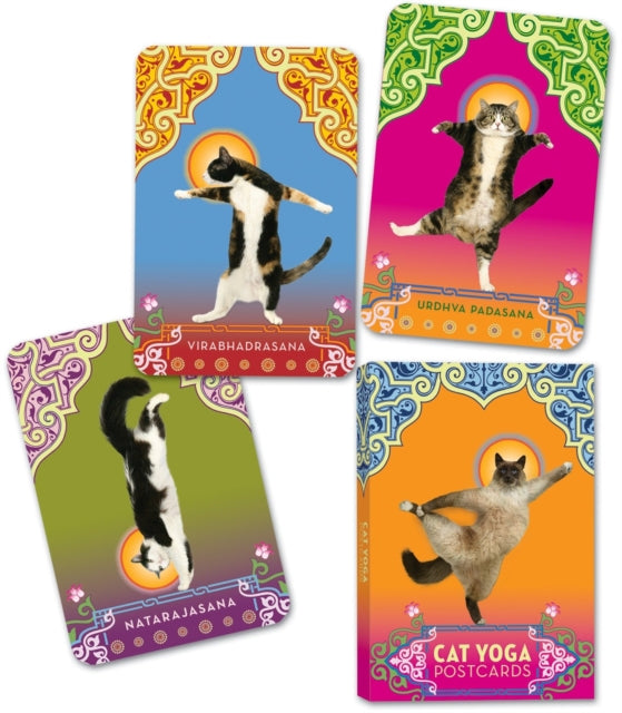 Cat Yoga Postcards-9780307395429
