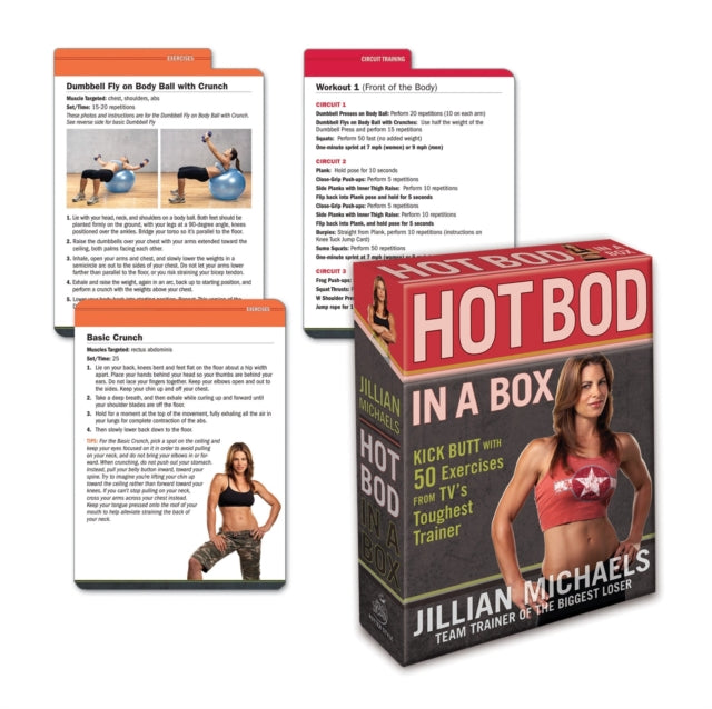 Jillian Michaels Hot Bod in a Box : Kick Butt with 50 Exercises from TV's Toughest Trainer-9780307450517