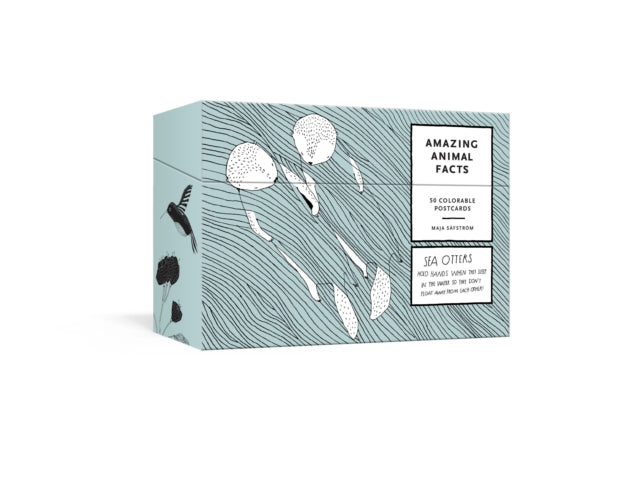 Amazing Animal Facts Postcards : 50 Colorable Postcards-9780451494917