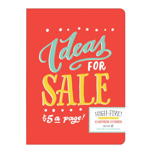 Ladyfingers Letterpress High Five Writer's Notebook Set-9780735351103