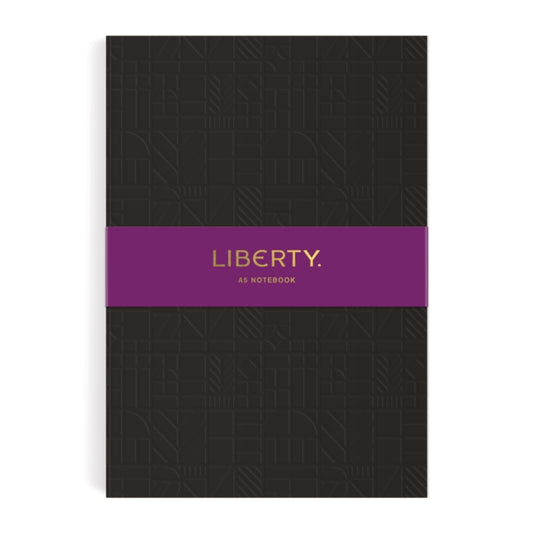 Liberty Black Tudor A5 Embossed Journal-9780735373068