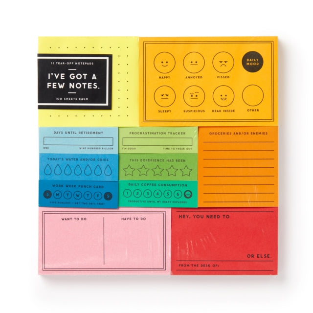 I've Got A Few Notes Tear-off Notepad Set-9780735379381