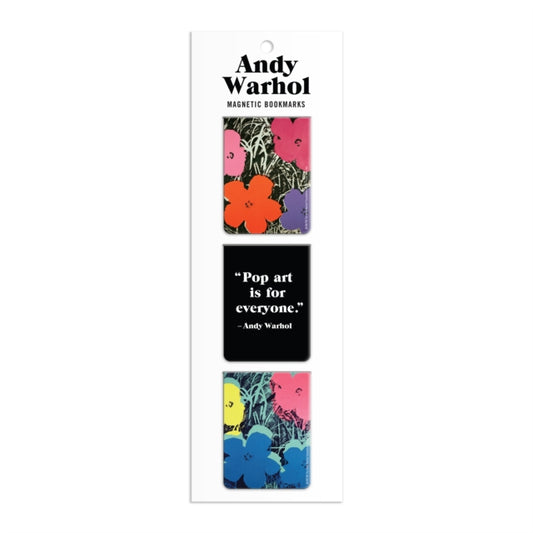 Andy Warhol Flowers Magnetic Bookmarks-9780735379633