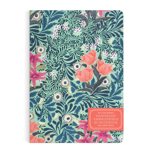 William Morris Bower Handmade Embroidered B5 Journal-9780735383272