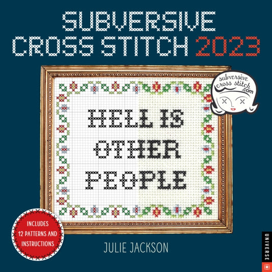 Subversive Cross Stitch 2023 Wall Calendar-9780789342782