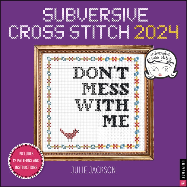 Subversive Cross Stitch 2024 Wall Calendar-9780789343642