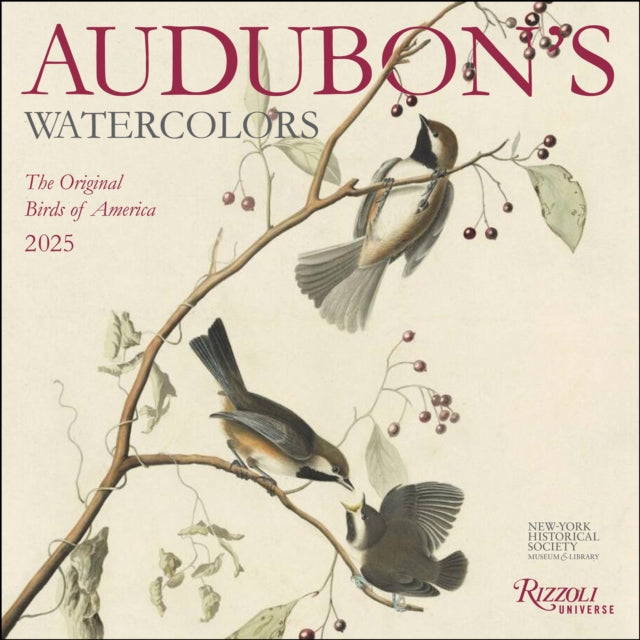 Audubon's Watercolors 2025 Wall Calendar-9780789344687