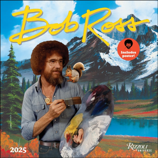 Bob Ross 2025 Wall Calendar-9780789344717