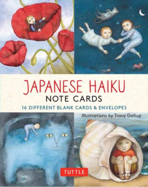 Japanese Haiku,16 Note Cards : 16 Different Blank Cards with 17 Star Patterned Envelopes in a Keepsake Box!-9780804852326