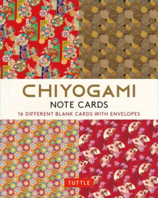 Chiyogami Japanese, 16 Note Cards : 16 Different Blank Cards with 17 Patterned Envelopes in a Keepsake Box!-9780804853538