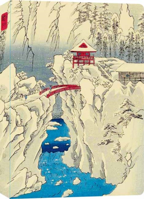 Hiroshige Snow on Mt Haruna Dotted Hardcover Journal : Blank Notebook with Ribbon Bookmark-9780804855709