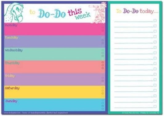 Dodo Daily to Do List Notepad (A4) Bright : 52 Sheets for Daily /Weekly to Do Lists and Notes, Perforated Between the Lists Sections So That Completed Daily Tasks Can be Torn off and Refreshed (TDLB)-9780857701237