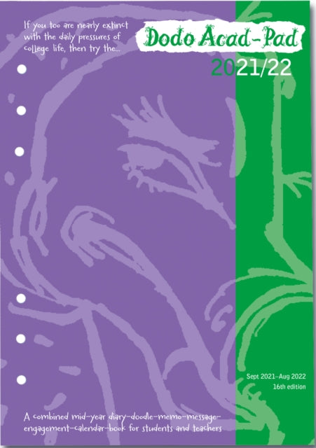 Dodo Acad-Pad 2021-2022 Filofax-compatible A5 Organiser Diary Refill, Mid Year / Academic Year, Week to View : A doodle-memo-message-engagement-calendar-organiser-planner for students and teachers-9780857702449