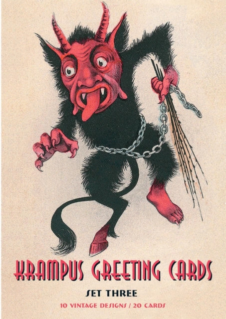 Krampus Greeting Cards Set Three : 20 Assorted Cards and 21 Envelopes in Deluxe Tin-9780867199345