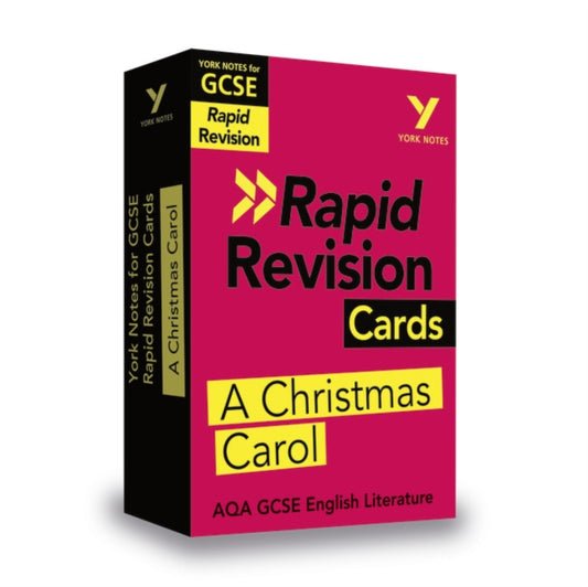 York Notes for AQA GCSE Rapid Revision Cards: A Christmas Carol catch up, revise and be ready for and 2023 and 2024 exams and assessments-9781292273648