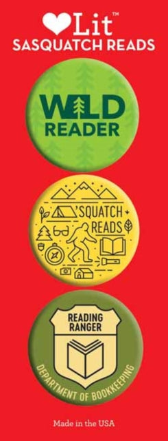 Sasquatch Reads 3-Button Assortment-9781423653097