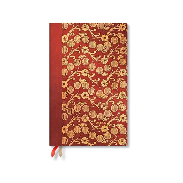 The Waves - Volume 4 (Virginia Woolf's Notebooks) Maxi Horizontal 12-month Dayplanner 2024 (Elastic Band Closure)-9781439704813