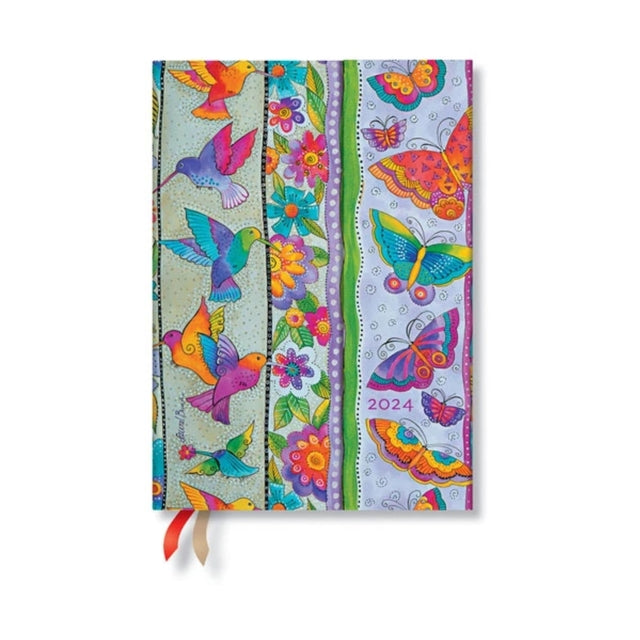 Hummingbirds & Flutterbyes (Playful Creations) Midi 12-month Day-at-a-Time Dayplanner 2024-9781439706718