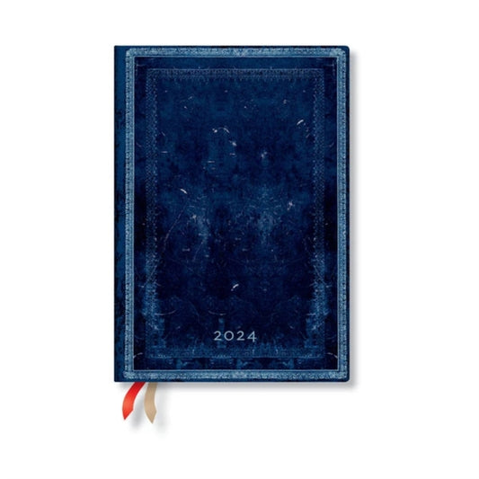 Inkblot (Old Leather Collection) Midi 12-month Dayplanner 2024-9781439706763