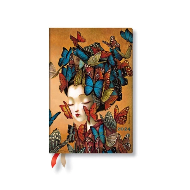 Madame Butterfly (Esprit de Lacombe) Mini 12-month Dayplanner 2024-9781439706862