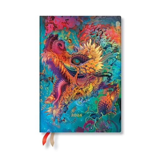 Humming Dragon (Android Jones Collection) Midi 12-month Dayplanner 2024-9781439706909