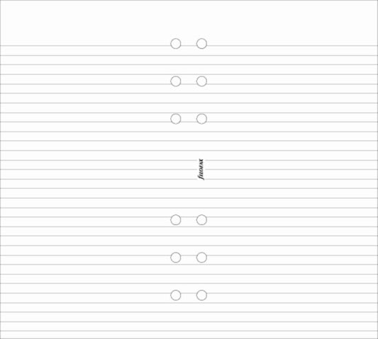 Filofax Personal white ruled notepaper refill-9781472607546