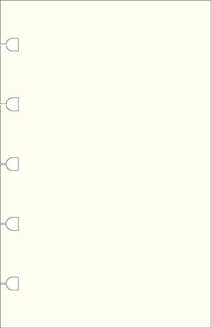 Filofax Pocket Notebook refill - plain paper white-9781472618603
