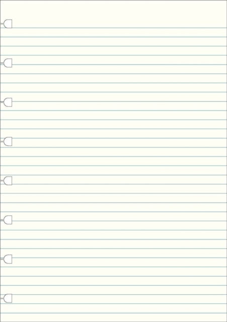 Filofax A5 Notebook refill - ruled paper white-9781472618627