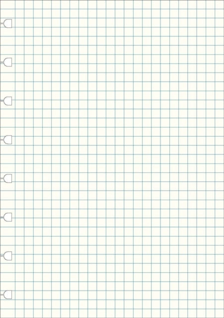 Filofax A5 Notebook refill - squared paper white-9781472618641
