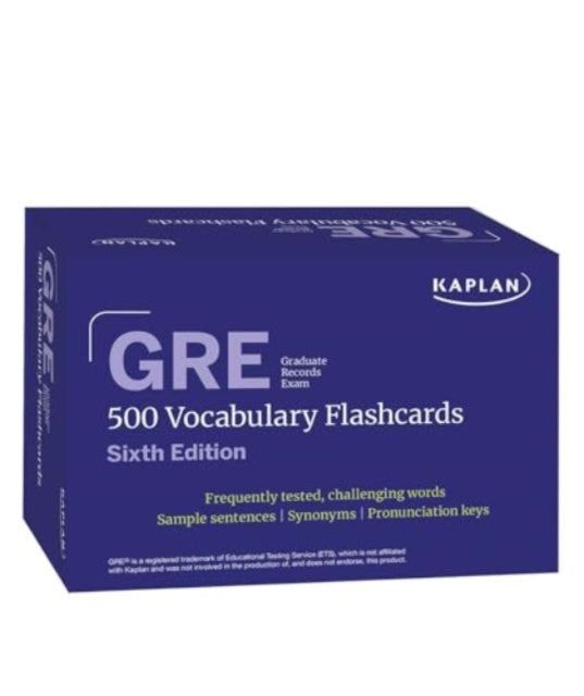 GRE Vocabulary Flashcards, Sixth Edition + Online Access to Review Your Cards, a Practice Test, and Video Tutorials-9781506295695