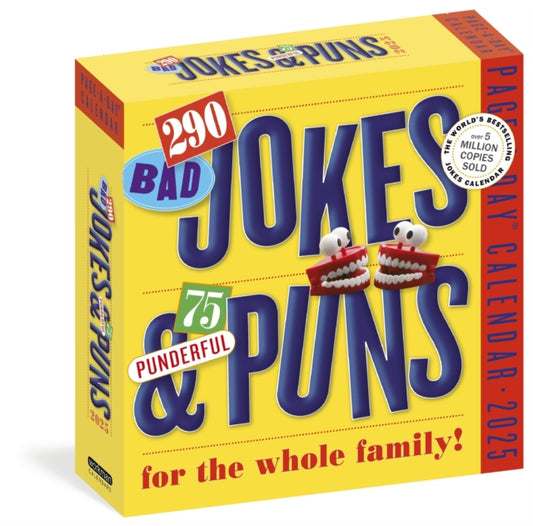 290 Bad Jokes & 75 Punderful Puns Page-A-Dayr Calendar 2025 : For the Whole Family!-9781523525225