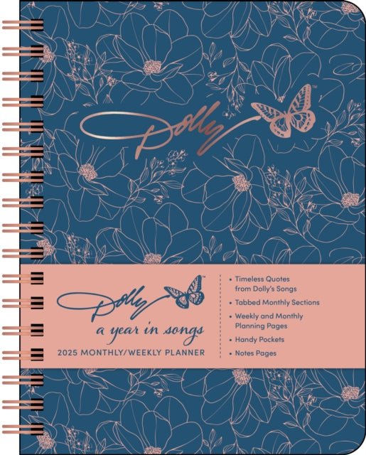 Dolly Parton: A Year in Songs Deluxe Organizer 2025 Hardcover Monthly/Weekly Planner Calendar-9781524890124