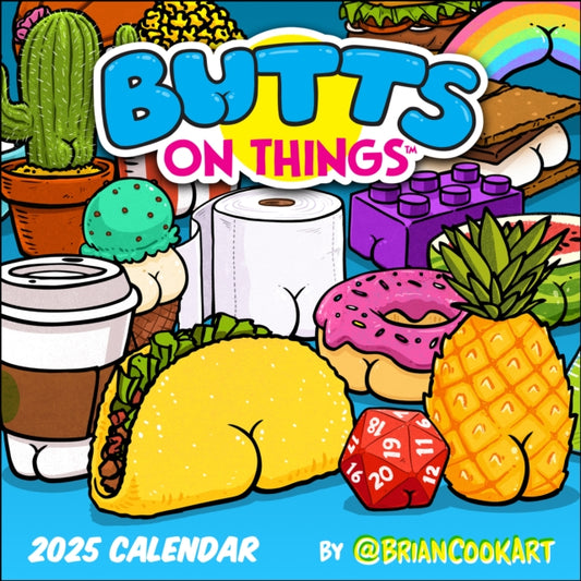 Butts on Things 2025 Wall Calendar-9781524892340