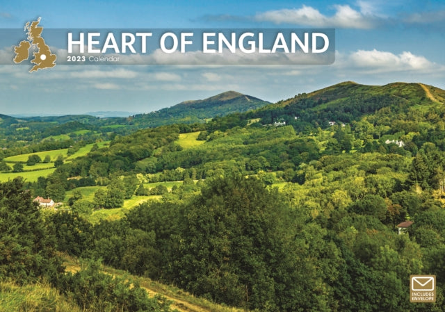 Heart Of England A4 Calendar 2023-9781529821697